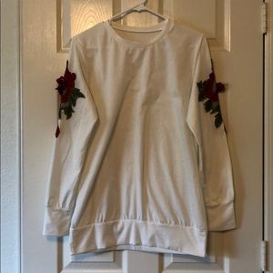 Rise detail long sleeve shirt